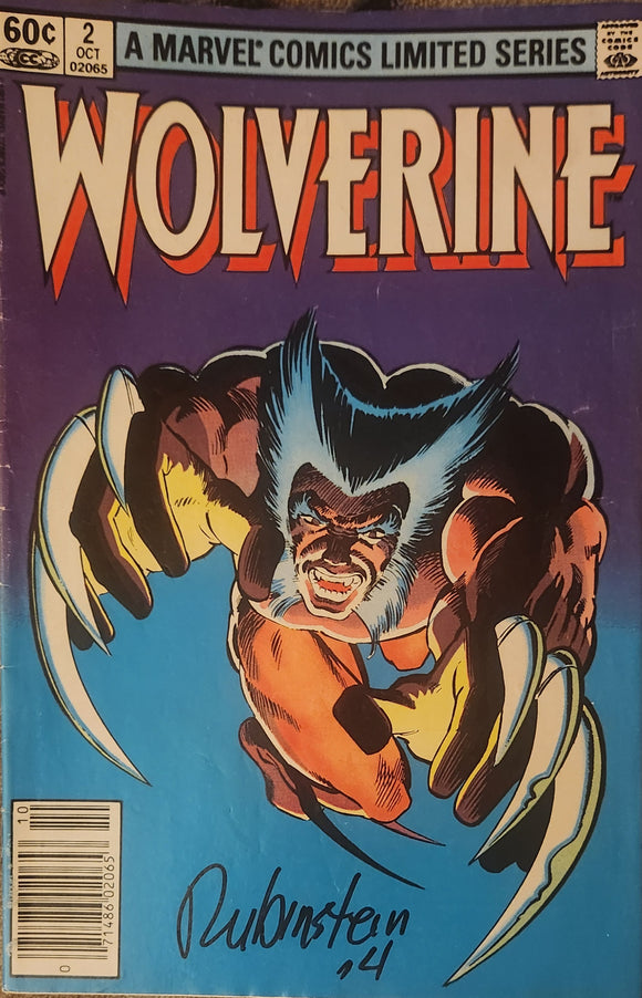 Wolverine #2 (1982) Signed by Joe Rubinstein